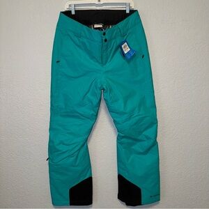 Columbia Women's Teal and Black Snow Pants
